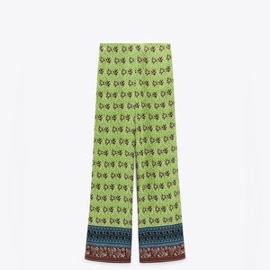 Zara printed light weight spring summer pants